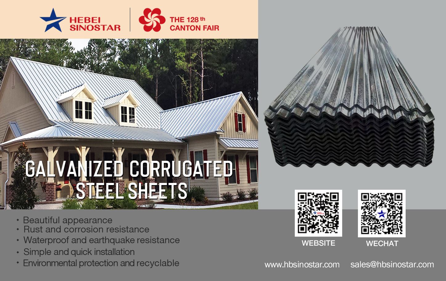 galvanized metal corrugated roofing sheets Hebei Sinostar-5 galvanized metal corrugated roofing sheets Hebei Sinostar-5