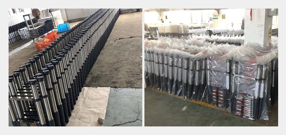 Stainless Steel Telescopic Ladder packing Stainless Steel Telescopic Ladder packing